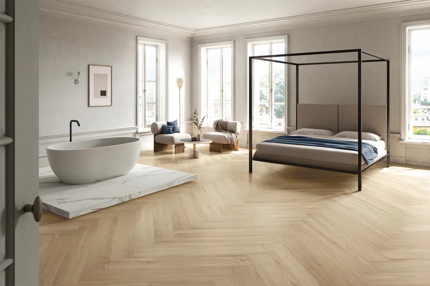 Carrelage effet bois Gazzini Les Bois 03 Camera Letto Bagno S — AZER Bain & Carrelage Rennes