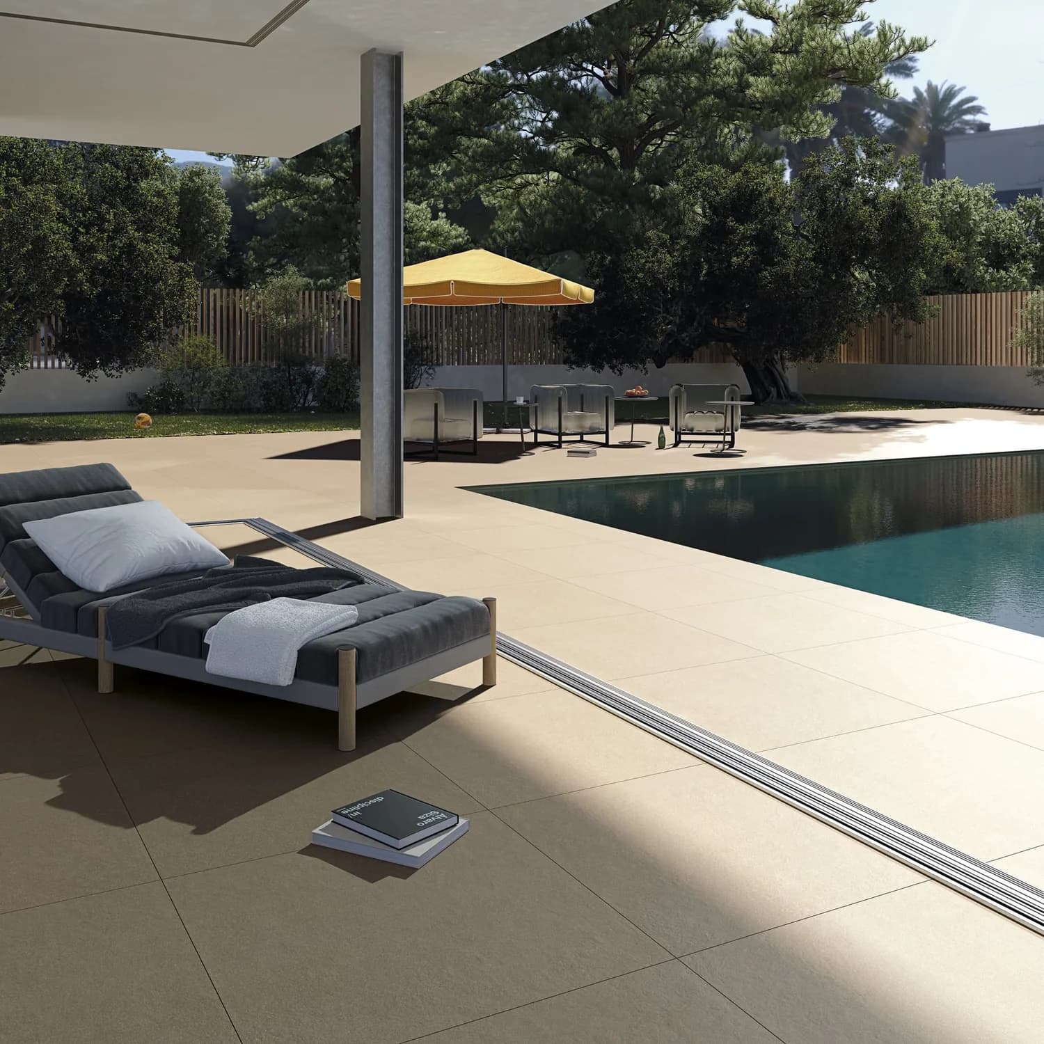 Carrelage effet pierre, béton ou marbre Parallax Sand 1 — AZER Bain & Carrelage Rennes