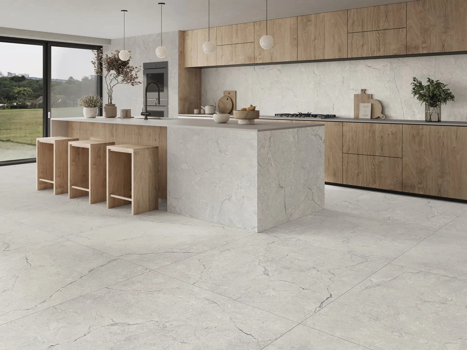 Carrelage effet pierre, béton ou marbre Kronos Sz1 — AZER Bain & Carrelage Rennes