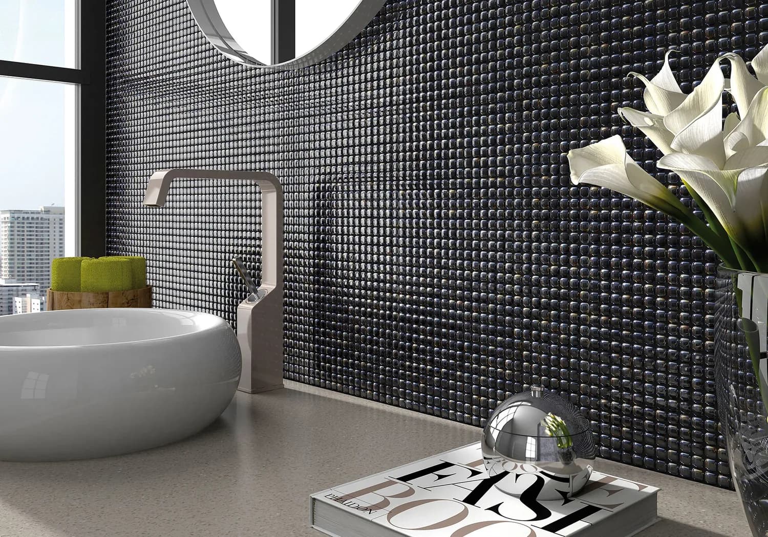 Mosaïque Pearl Ref 457 1 — AZER Bain & Carrelage Rennes