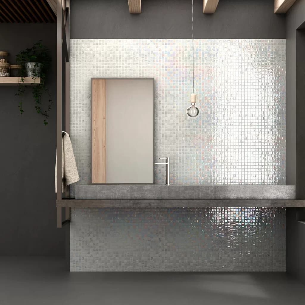 Mosaïque Revestimiento Pared Bano Serie Titanium — AZER Bain & Carrelage Rennes