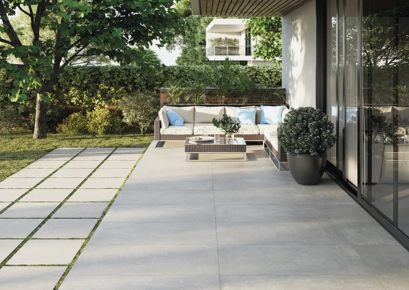 Carrelage extérieur de terrasse Ambiente — AZER Bain & Carrelage Rennes