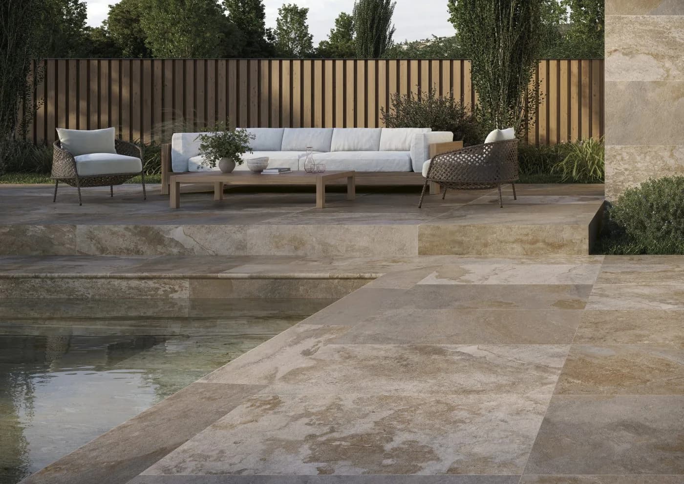 Carrelage extérieur de terrasse Ambiente — AZER Bain & Carrelage Rennes