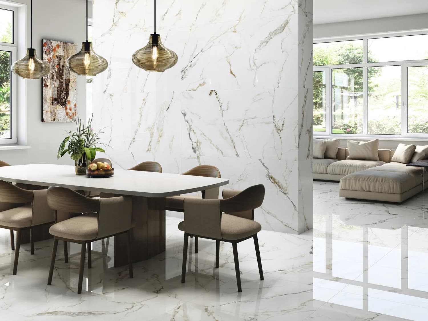 Marbre — Marbre sombre aux nuances dramatiques, pour des espaces sculpturaux.