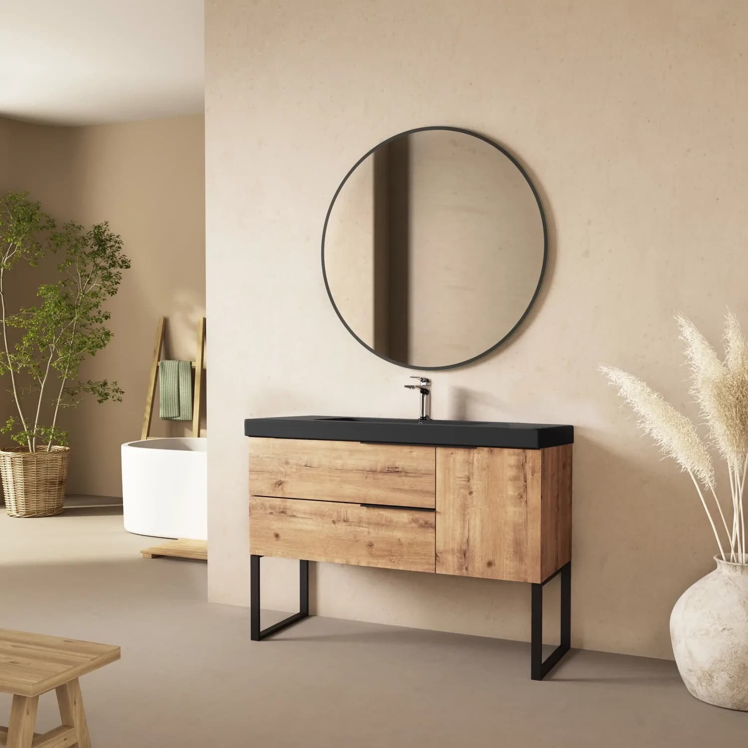 Meuble de salle de bain Ambiance Ibiza — AZER Bain & Carrelage Rennes
