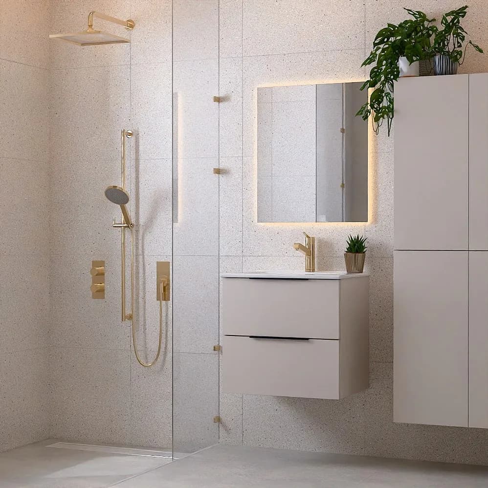 Meuble de salle de bain Meuble Project Linen — AZER Bain & Carrelage Rennes