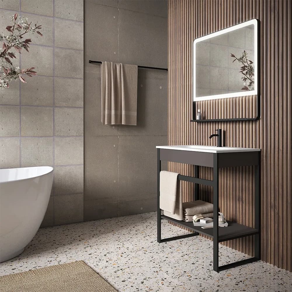 Meuble de salle de bain Collection Quadro — AZER Bain & Carrelage Rennes