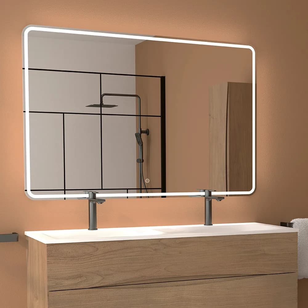 Miroir de salle de bain Miroir Retro Eclairant Fantasio — AZER Bain & Carrelage Rennes