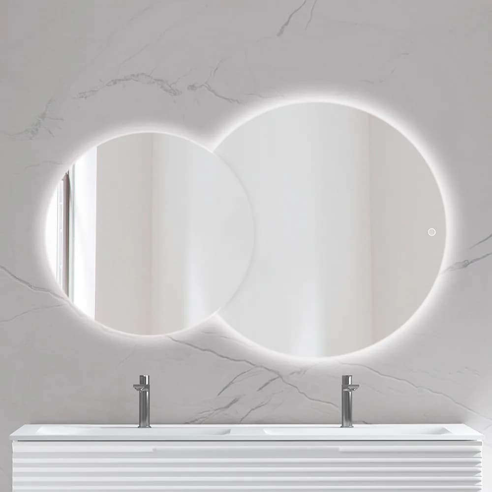 Miroir de salle de bain Miroir Retro Eclairant Groove — AZER Bain & Carrelage Rennes
